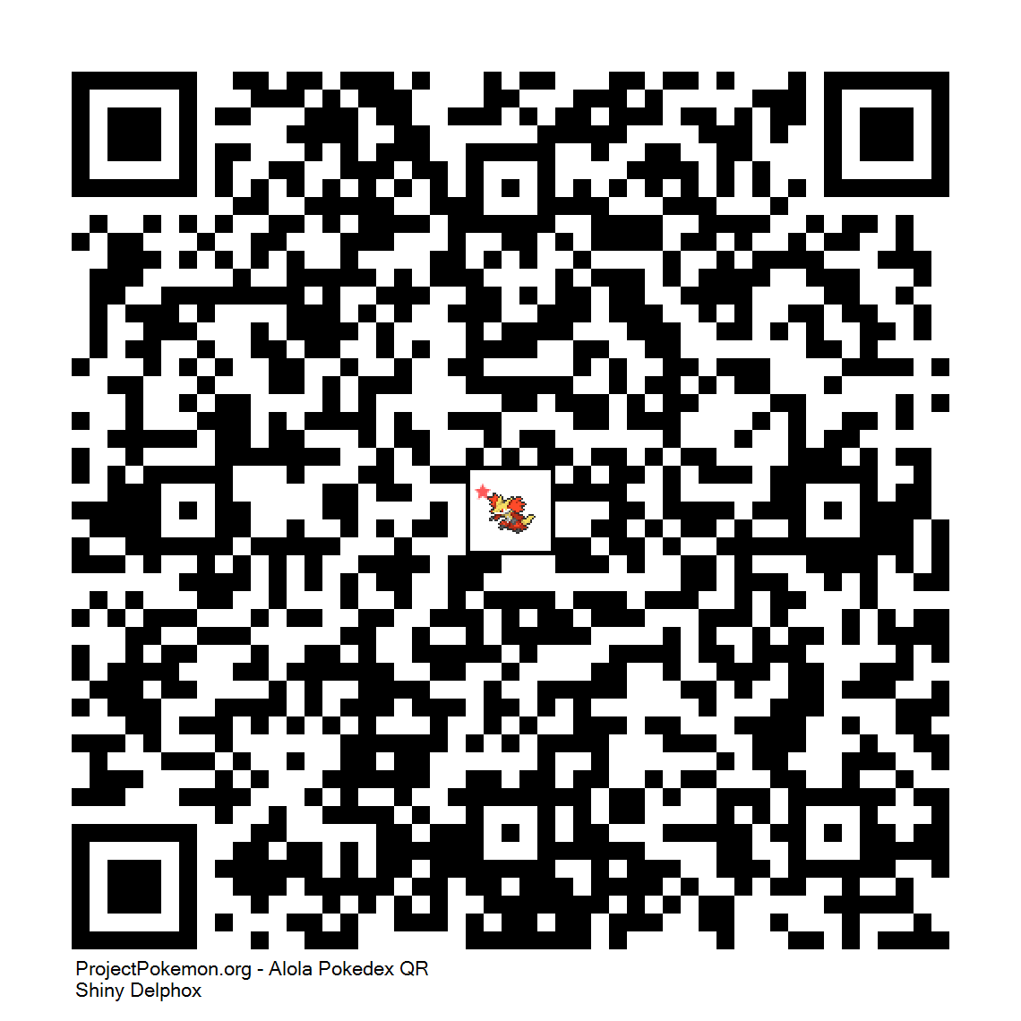 Cdigo QR de Delphox variocolor